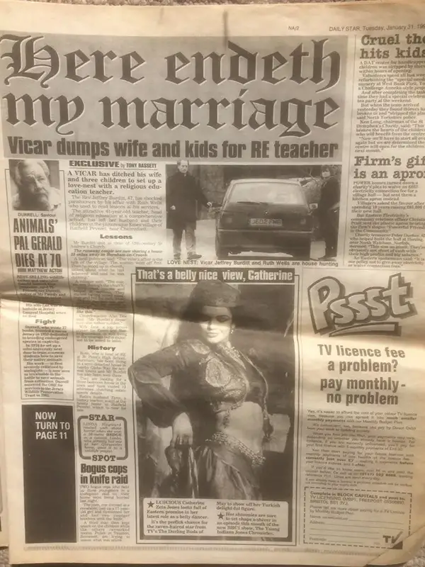 Photo of a newspaper cover